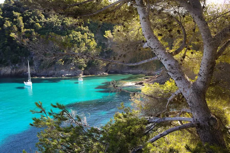 Excursions en mer avec Cap Camarat 12.5 WA – modèle 2021 : Les calanques de Cavalaire, en location avec skipper au port de Cavalaire-sur-Mer